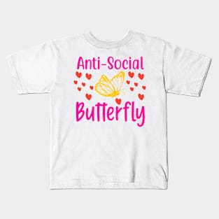 Anti-Social Butterfly Kids T-Shirt